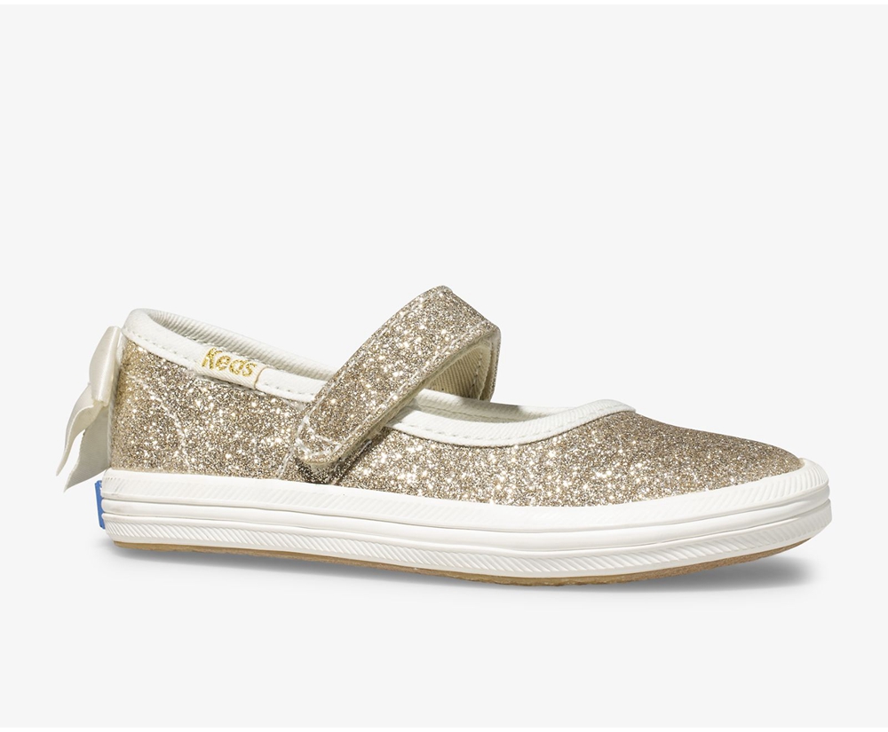 Slip Ons Keds Enfant Doré - Kate Spade New York Sloane Mj Glitter - 692-UODCRJ